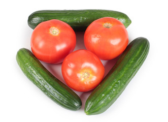 Tomatos and cucumber