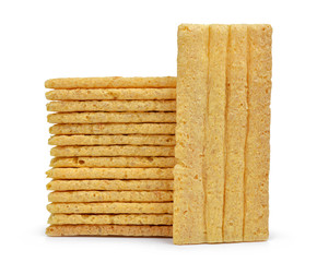 wheat slices isolated on white