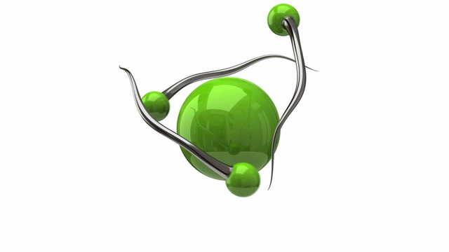 Animation of green atom