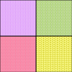 Four fabric seamless textures