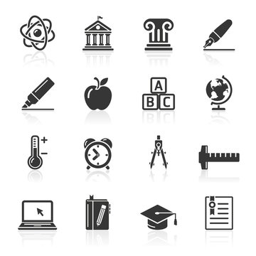 Education Icons set 2. Vector Illustration. More icons in my por