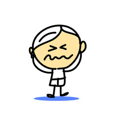 hand drawing cartoon emotion