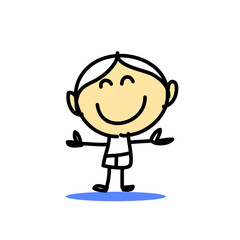 hand drawing cartoon emotion