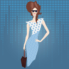 Shopping lady with bag