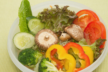 fresh vegetable in the bowl