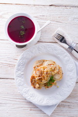 pierogi with meat
