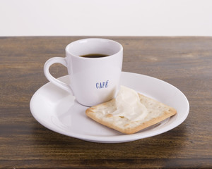 coffee and cracker