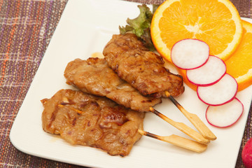 roast pork on a plate