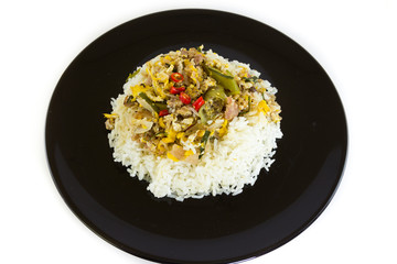 Fermented port fried rice