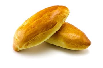 patties on a white background