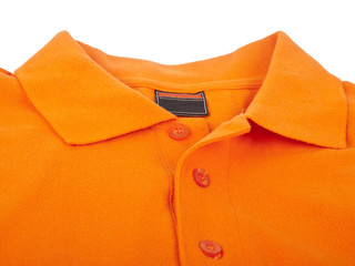 Orange polo shirt