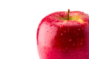 Red Apple with space for copy text
