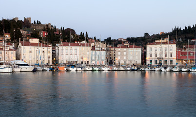 Harbour in Piran, Slovenia, Europe