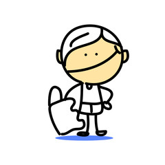 hand drawing cartoon emotion