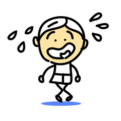 hand drawing cartoon emotion