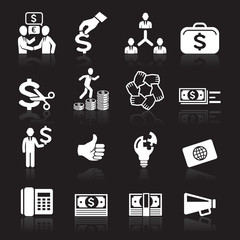 Business icons, management and human resources set7. vector eps