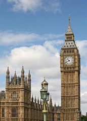 Fototapeta na wymiar London, England, Parliament Building and Big Ben