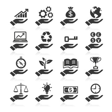 Hand concept icons. vector eps 10