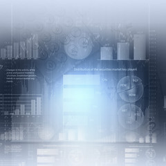 Marketing high tech background