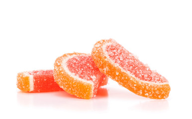sugar coated fruit jelly sweets