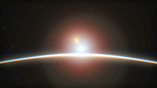 planet sunrise
