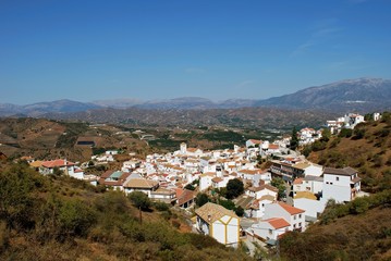 Fototapeta na wymiar White village, Iznate, Andalusia © Arena Photo UK