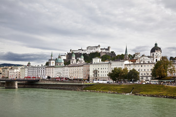 Panorama of Salzburg. Austria