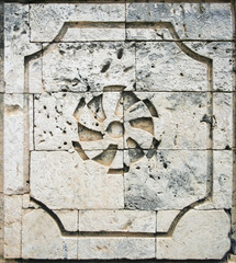 coral block wall spanish colonial architecture