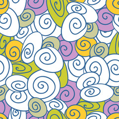 Colorful decorative seamless pattern design