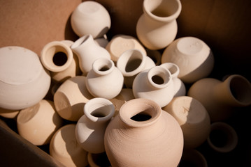 pots before firing