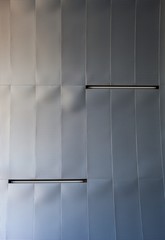 Industrial metal ceiling, urban interior