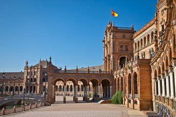 Fototapeta na wymiar Plaza de Espa?a, Sewilla, Seville Province, Hiszpania.