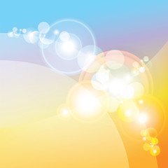 Colorful abstract background, lenses flare effect