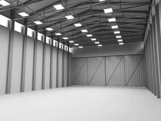 3d Illustration of Modern Storehouse