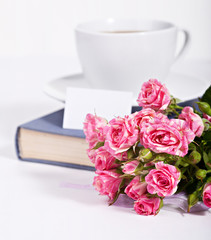 bouquet of delicate pink roses