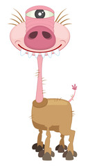 Cartoon four legs monster