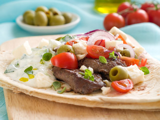 souvlaki with pita