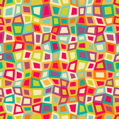 Seamless abstract geometric color pattern