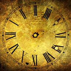 Fototapeta na wymiar Tarczy zegara antyczne z ozdobną fakturą