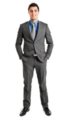 Full length young businessman