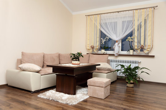 Apartament, salon nowoczesne wnętrze.