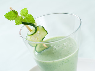 Healthy vegetable smoothie