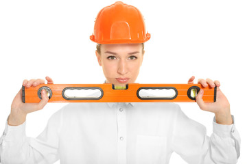 Young woman architect