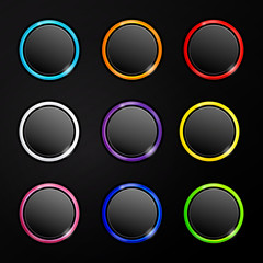 Vector Illustration of Blank Web Buttons for Website or App