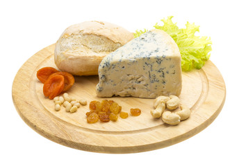 Slice of blue cheese