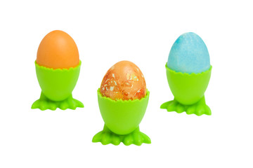 Three Easter egs isolated