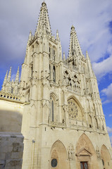 Fototapeta na wymiar Katedra w Burgos. Słynny hiszpański Landmark.