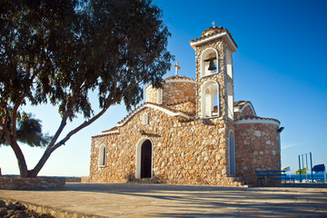 Fototapeta premium Ayios elias church on top of the hill
