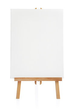Easel With Blank Canvas