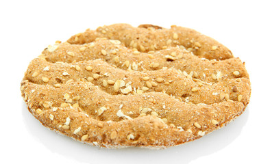 tasty crispbread isolated on white